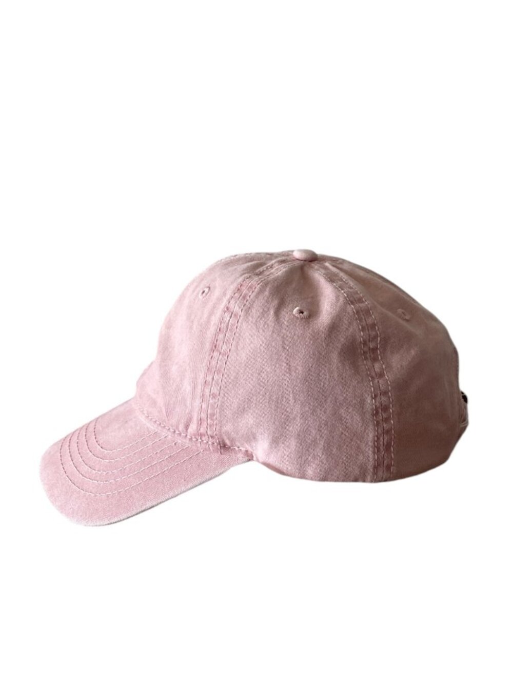 Light Pink Washed Cotton Baseball Cap Adjustable Dad Hat OSFM